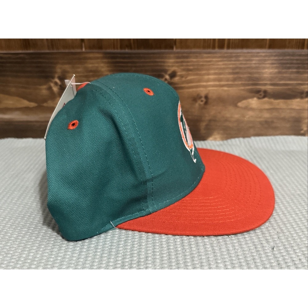 NWT Vintage 90s Logo 7 Team NFL Miami Dolphins SnapBack Hat Sports‎ Football - Picture 10 of 14